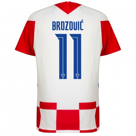 Fußballtrikots Kroatien Marcelo Brozovic 11 EURO 2020 Kurzarm Heimtrikotsatz kaufen